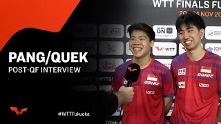 Koen PangIzaac Quek PostQF Interview  WTTFukuoka 2024 [upl. by Gail]