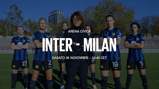 TAKING A NEW PATH ⚽  INTER  MILAN WOMEN  DERBY MILANO 🖤💙 [upl. by Etteyniv]