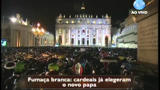 Fumaça branca Novo Papa é eleito  130313 [upl. by Ikila]