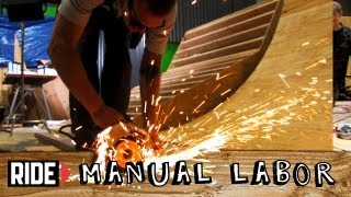 HowTo Build a Skatepark  Quarter Pipe Part 6 Cutting Coping  Manual Labor [upl. by Bury]