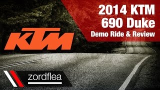 2014 KTM 690 Duke  Demo ride and review [upl. by Reppiks]