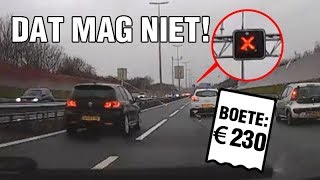 Verkeersaso negeert rood kruis  DAT MAG NIET [upl. by Nnuahs]