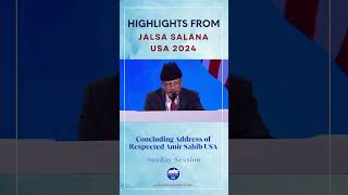 Jalsa Salana USA 2024Concluding Address by Amir Jamaat USA [upl. by Kuhn140]