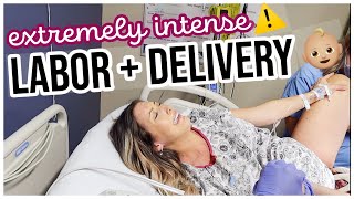 OFFICIAL BIRTH VLOG RAW  REAL LABOR  DELIVERY OF BABY NATURAL BIRTH BriannaK [upl. by Kirchner475]