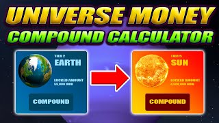 UNIVERSE MONEY COMPOUND CALCULATOR amp RETURNS UNIVMONEY UNIV GUIDE amp TUTORIAL [upl. by Titania293]