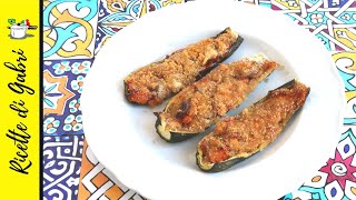 ZUCCHINE RIPIENE DI SALMONE PAZZESCHE Vanno a ruba baked stuffed zucchini RICETTE DI GABRI [upl. by Laidlaw381]