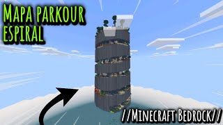 🟢Mapa PARKOUR ESPIRAL Para Minecraft Bedrock PE 120  MINECRAFT BEDROCK [upl. by Seluj]