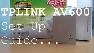 TPLINK Powerline Adapter set up AV600 [upl. by Allene501]