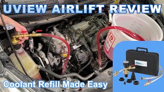 UView Airlift Coolant Refill Tool Review amp Demo Coolant Service the BEST way with NO Trapped Air [upl. by Eelam]