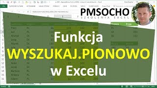 EXCEL  funkcja WYSZUKAJPIONOWO [upl. by Lyrret646]