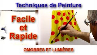 Cours de peinture  Comment peindre des ombres facilement et rapidement dans vos tableaux [upl. by Sarilda110]