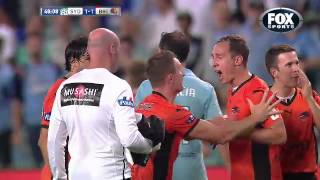 Berisha Red Card and Simulation vs Sydney FC [upl. by Platto]