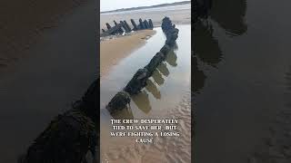 Wreck of SS Nornen off Berrow Beach history shipwreck Somerset SsNornen travel foryou [upl. by Airla]