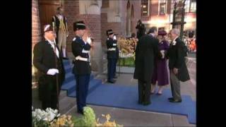 Huwelijk Prins van Oranje en Máxima Zorreguieta rit naar Beurs van Berlage 2002 [upl. by Yren579]