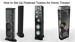 How to Set Up Powered Tower Speakers for Home Theater [upl. by Yarased]