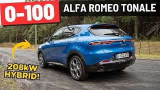 2024 Alfa Romeo Tonale Hybrid PHEV review 0100 14 mile 1000 [upl. by Enniotna378]