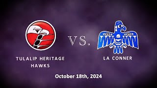 Heritage Hawks vs LaConner Braves Football  10182024 [upl. by Parik575]