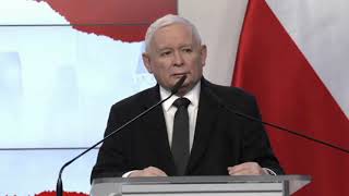 Kaczyński ucieka z konferencji [upl. by Odama]