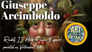 Giuseppe Arcimboldo  Rudolf II Holy Roman Emperor painted as Vertumnus 1591 [upl. by Leemaj513]