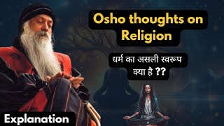 Osho on Real Religion or Dharma  Osho on True Religion in Hindi [upl. by Chancellor]