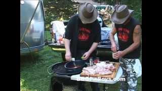 How to grill Pork Steaks and Beans  Recipe [upl. by Neelloj964]