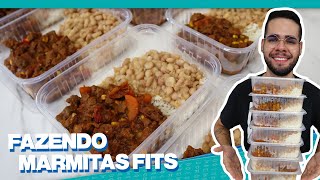 MARMITAS FIT PRA SEMANA  CARDÁPIO COMPLETO FÁCIL E DELICIOSO [upl. by Ahel465]