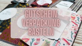 Elegante Gutscheinverpackung basteln aus Action Blöcken I 12 Wochen bis Weihnachten Folge 3 [upl. by Sverre559]