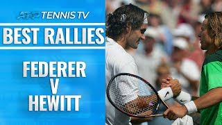 Roger Federer v Lleyton Hewitt Greatest ATP Rallies [upl. by Rexford489]