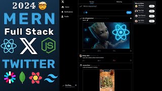 MERN Stack Twitter Build and Deploy a Full Stack Twitter Clone with React Nodejs and MongoDB [upl. by Pilif287]