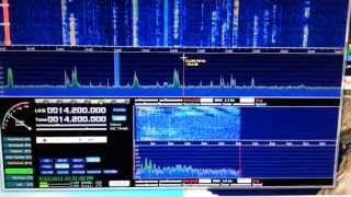 RTL SDR FT857 panadapter with HDSDR [upl. by Uthrop]