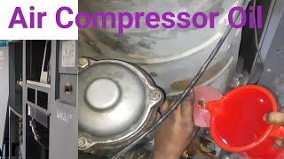 air compressor oil change  air compressor oil level  air compressor oil grade  Shakib studio [upl. by Novej]