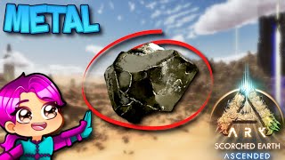 WHERE TO FIND METAL  SCORCHED EARTH  Ark Survival Ascended [upl. by Girvin]