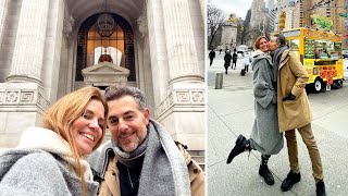 Daniele Bossari e Filippa Lagerback felici a New York con la figlia Stella [upl. by Cowles]