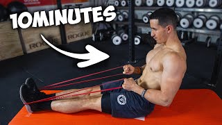 10 minutes pour se muscler à la maison  exercices élastiques super efficace [upl. by Pass]