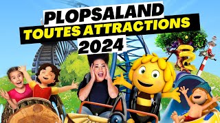 Toutes les ATTRACTIONS PLOPSALAND 2024 [upl. by Dahlia]