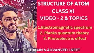 L2 CLASS 11 STRUCTURE OF ATOM  planks quantum theory  photoelectric effect  CBSE JEE NEET [upl. by Colet530]