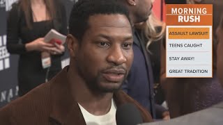 Exgirlfriend of Jonathan Majors drops assault and defamation lawsuit [upl. by Jannery]