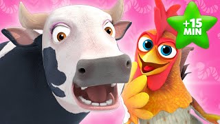 Lola The Cow Makes Mistakes and More Kids Songs  Lets Sing and Dance  Zenon The Farmer [upl. by Kir]