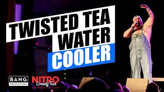 COMEDIAN CATFISH COOLEY TWISTED TEA WATER COOLER  FUNNY LAUGH COMEDY [upl. by Teleya]