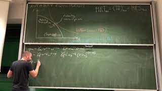 24 IEF Neoclassical model of trade  Autarky equilibrium [upl. by Garlan649]