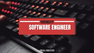 Hiring  Software Engineer for Bengaluru Location [upl. by Elehcar493]