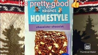 Rice Krispies Home Style Chocolate Flavor Taste Test [upl. by Ephrayim]