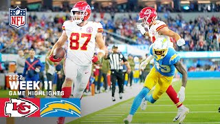 Kansas City Chiefs vs Los Angeles Chargers  2022 Week 11 Game Highlights [upl. by Eltsirk251]