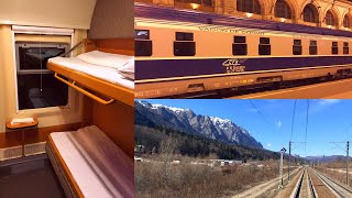 EuroNight Train Dacia Vienna  Bucharest in Romanian Sleeping Car [upl. by Elvyn629]