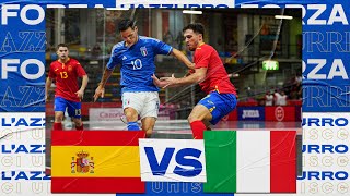 Highlights SpagnaItalia 10  Futsal  Qualificazioni FIFA Futsal World Cup 2024 [upl. by Munshi712]