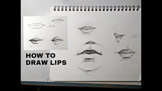 How to draw lips for beginners and for artists [upl. by Acirat]