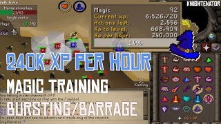 Magic Training Guide OSRS 240k XP per hour Knightenator [upl. by Ennaegroeg]