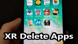 iPhone XR How to Delete Apps [upl. by Lissi]