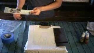 Stencil1 How to stencil a tshirt [upl. by Boothe697]