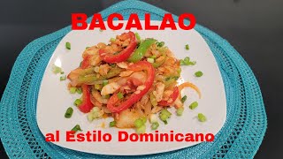 Como Preparar Bacalao al Estilo Dominicano [upl. by Aleahc]